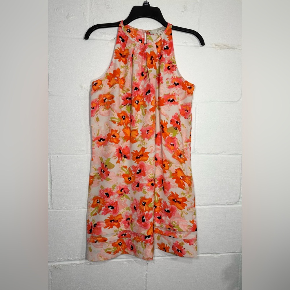 LOFT Floral Mini Dress Size 6P